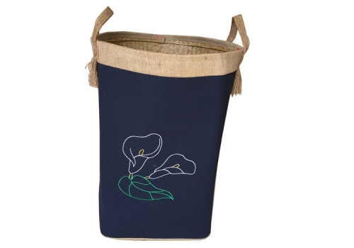 TT-160701 Palm leaf laundry basket with handles