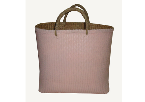 TT-160323 - Palm leaf shopping bag, color as it is.