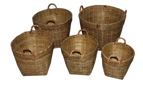 TT-160510/5- Bamboo basket, set 5.