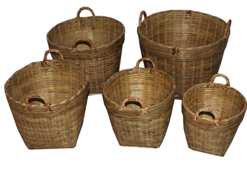 TT-160510/5- Bamboo basket, set 5.