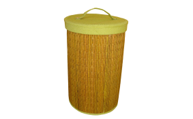 TT-160409 - Round laundry basket with lid, color as it is