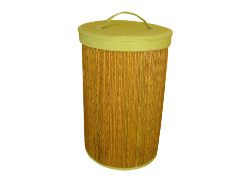 TT-160409 - Round laundry basket with lid, color as it is