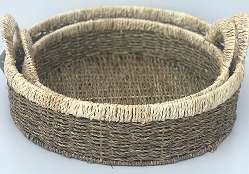 TT-DM 1904217/2 Seagrass basket, set of 2.