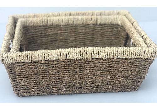 TT-DM 1904276/2 Seagrass basket, set of 2.