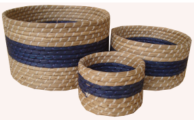 TT-160611/3 - Round seagrass basket