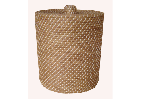 TT-160608- Round seagrass basket with lid