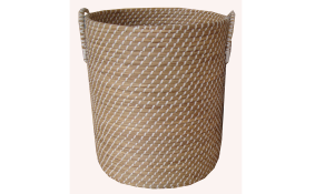 TT-160609- Round seagrass basket withh handle.