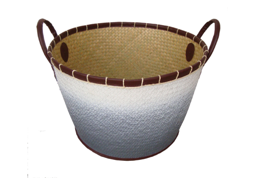 TT-160302- Palm leaf basket, color as it is