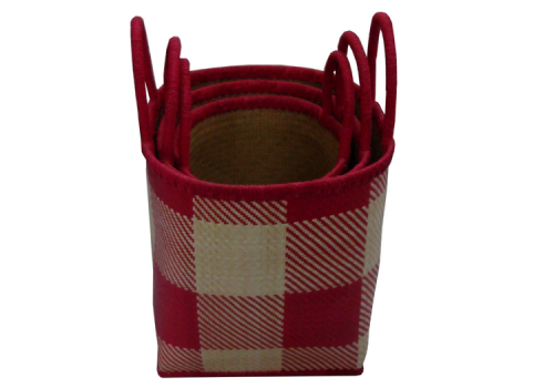 TT-160304/3- Palm leaf basket, set 3, color as it is