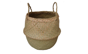 TT-160310- Palm leaf fishing bag, natural color.