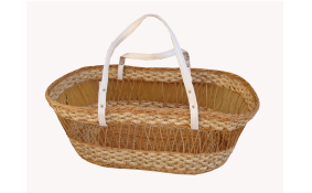 TT- 160714 - Carrying rattan baby basket with handles