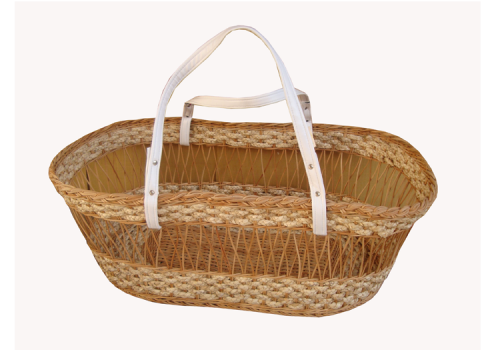 TT- 160714 - Carrying rattan baby basket with handles