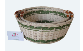 TT- 160711/3 - Round rattan basket, set 3.
