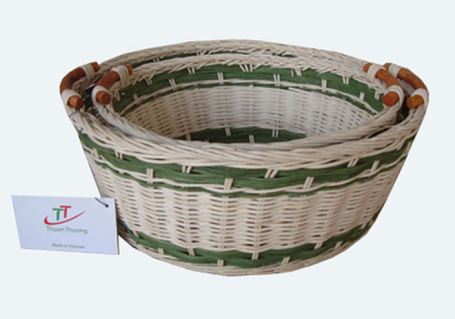 TT- 160711/3 - Round rattan basket, set 3.