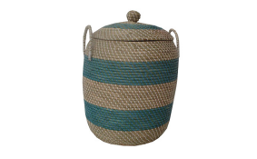 TT-140890 Round seagras basket with lid
