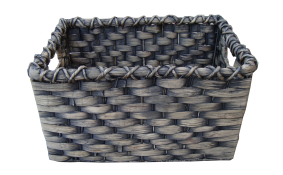 TT-14005 Water hyacinth basket, black wash color