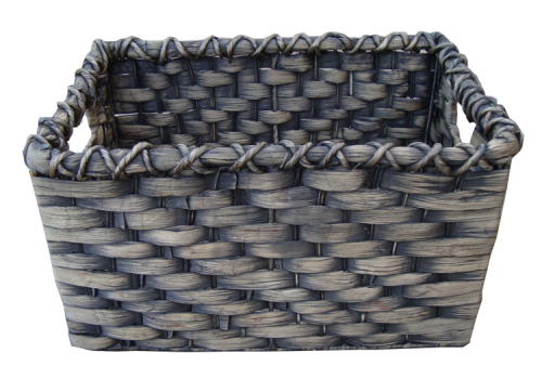 TT-14005 Water hyacinth basket, black wash color