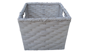 TT-142006 Water hyacinth basket, white wash color