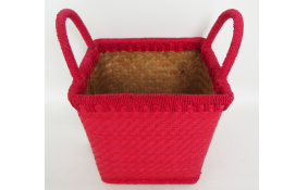 TT- 160356 Palm leaf basket, color as it is. W19 x H17/24