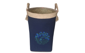 TT-160702 Palm leaf laundry basket with handles