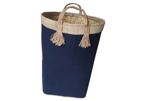 TT-160705 Palm leaf laundry basket with handles