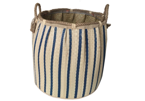 TT-1160719 Seagrass laundry basket, pattern color as it is.