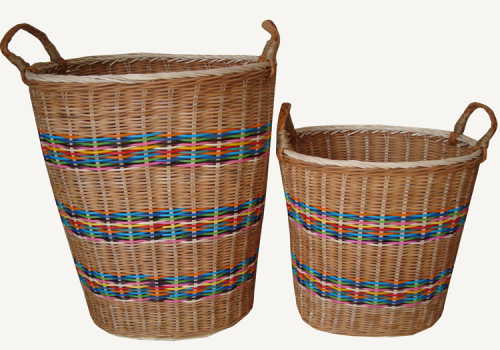 TT-160720/2 Round rattan basket with handles, set 2