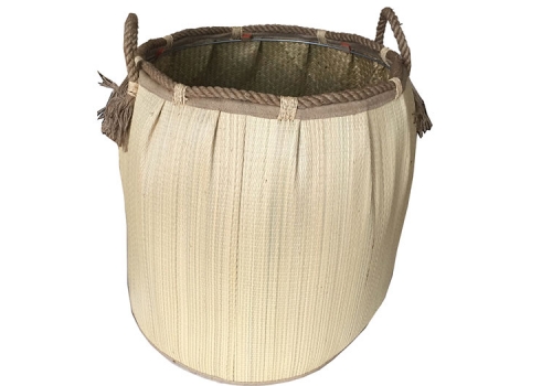 TT-160723 Seagrass laundry basket, pattern color as it is.