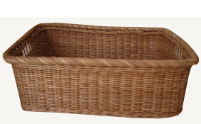 TT-160726 Rec. rattan basket, natural color