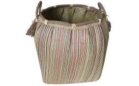 TT-160727 Seagrass laundry basket, pattern color as it is.