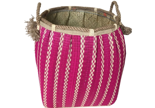 TT-160731 Seagrass laundry basket, pattern color as it is.
