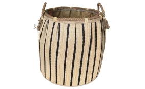 TT-160733 Seagrass laundry basket, pattern color as it is.