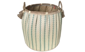 TT-160734 Seagrass laundry basket, pattern color as it is.