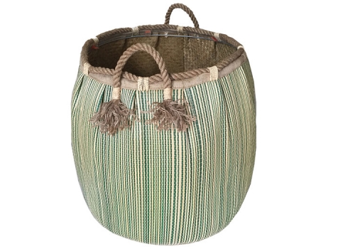 TT-160735 Seagrass laundry basket, pattern color as it is.