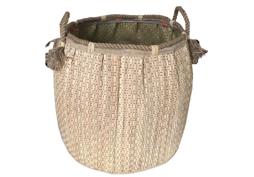 TT-160737 Seagrass laundry basket, pattern color as it is.