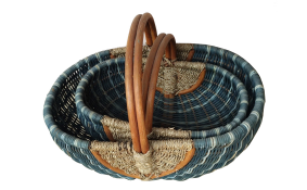 TT-160883/2 Rattan picnic basket, set of 2