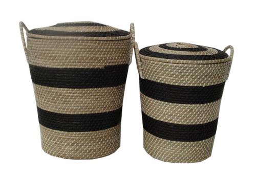 TT-18494/2 Seagras basket with lid, set of 2