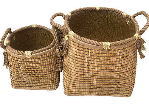 TT-190184/2 Seagrass basket, set 2.