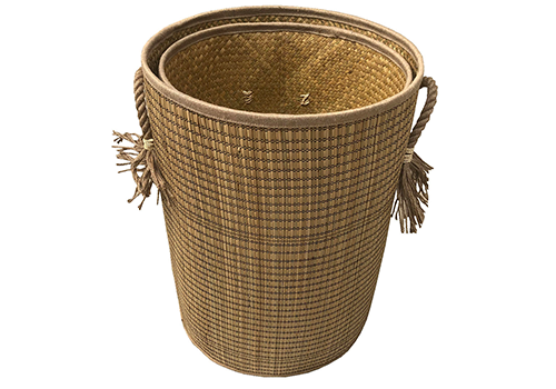 TT-190185/2 Seagrass basket, natural color, set 2.